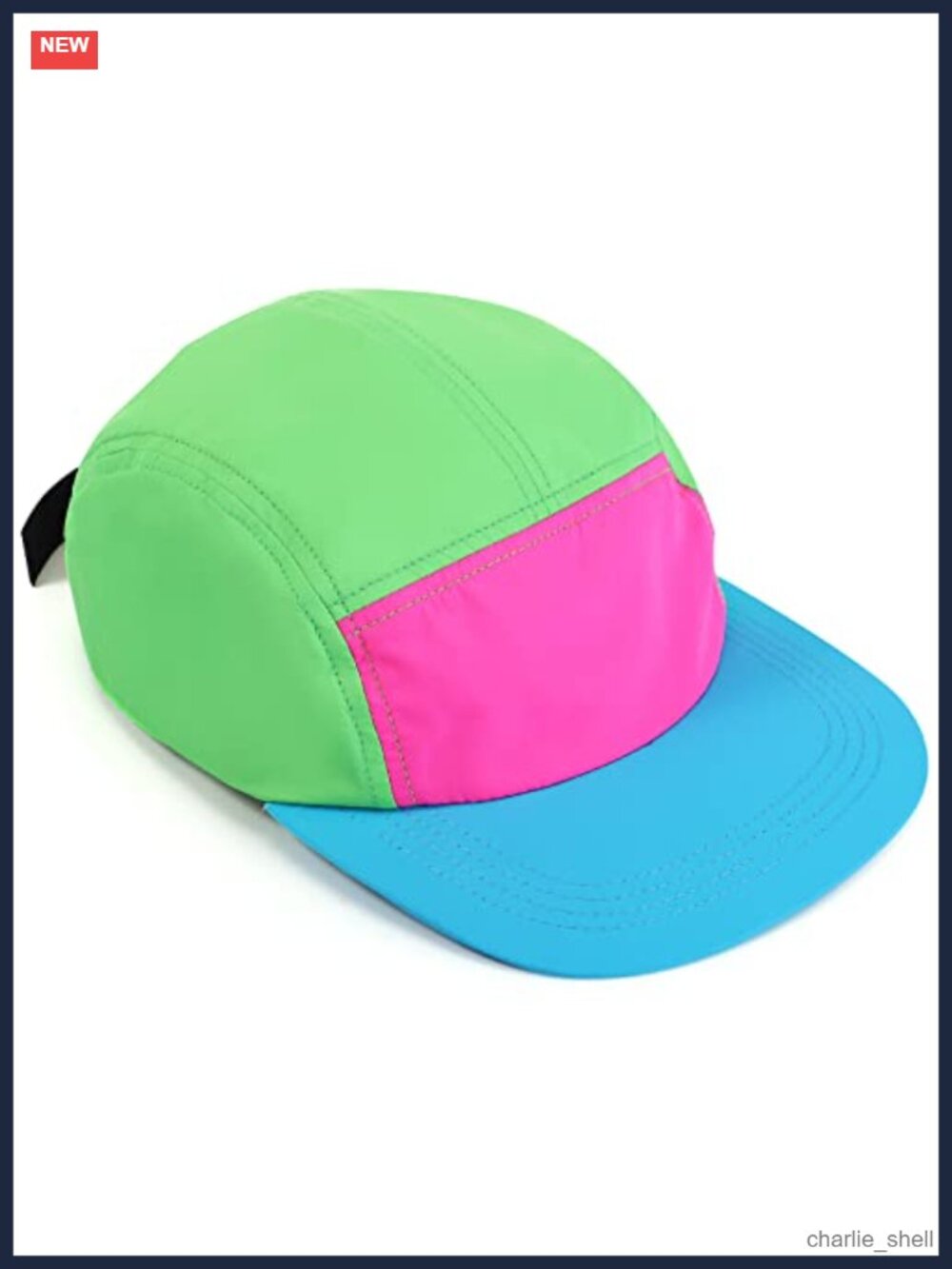 Retro Adjustable Nylon Baseball Cap 80s 90s Neon Party Hat Outdoor